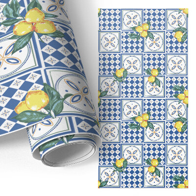 Plakfolie meubels met citroenpatroon