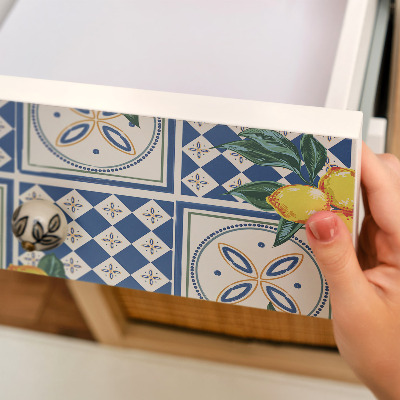 Plakfolie meubels Citroenpatronen