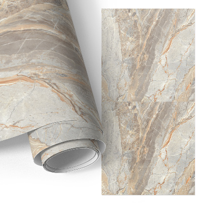 Meubel wrap folie met marmeren dessin voor een elegante afwerking