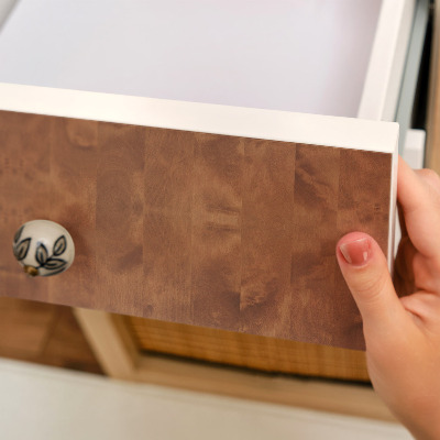 Plakfolie meubels Houtstructuur