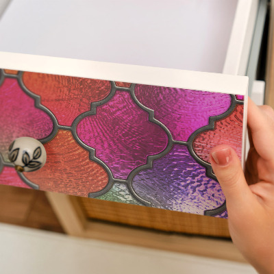 Meubelfolie Regenboogkleurig glas-in-lood