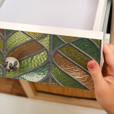 Meubel wrap folie Gebrandschilderde bladeren