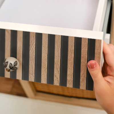 Plakfolie meubels Verticale lamellen