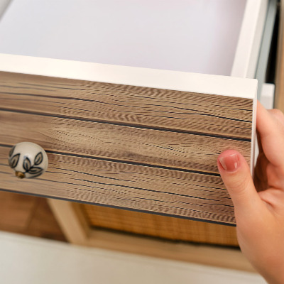 Plakfolie meubels Houtstructuur
