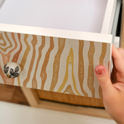Plakfolie meubels Houten golven