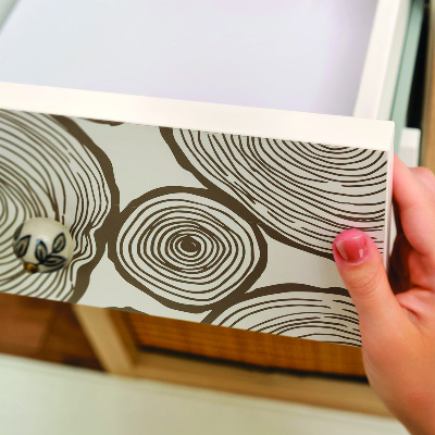 Decoratiefolie zelfklevend Houten cirkels