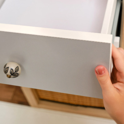 Plakfolie meubels Glad grijs