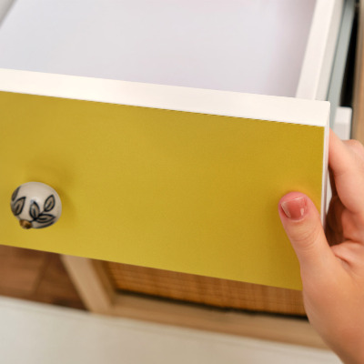 Plakfolie meubels Intens geel