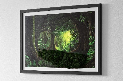 Schilderij mos Tropische jungle
