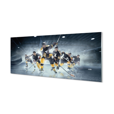 Glas schilderij Hockey