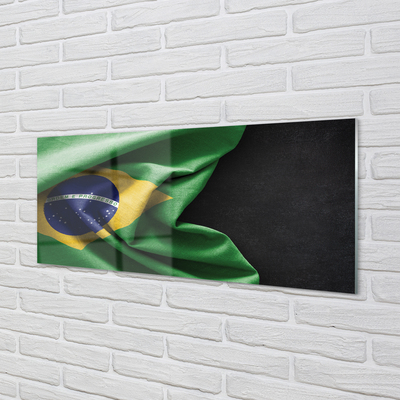 Foto schilderij op glas Brazilië vlag