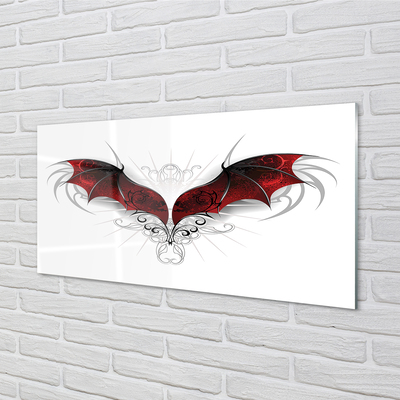 Foto schilderij op glas Dragon wings
