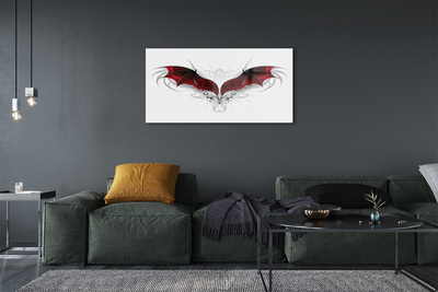 Foto schilderij op glas Dragon wings