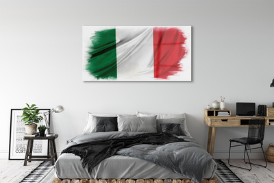 Foto schilderij op glas Vlag van italië