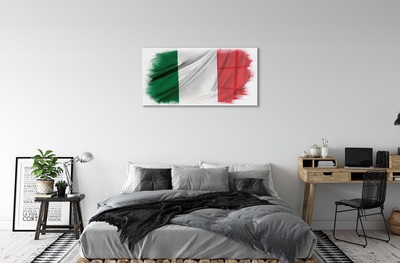 Foto schilderij op glas Vlag van italië