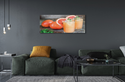 Glas schilderij Grapefruit cocktail