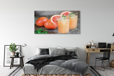 Glas schilderij Grapefruit cocktail