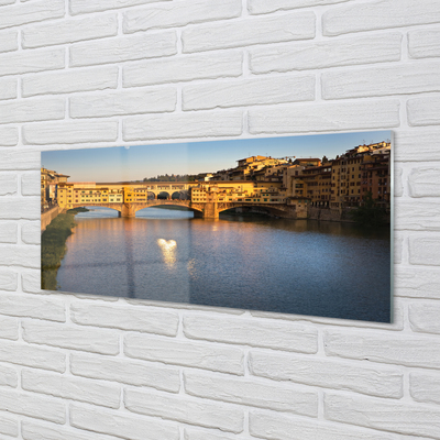 Foto op glas Italië sunrise bridges