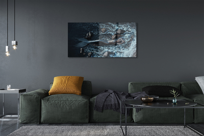 Foto schilderij op glas Sirene zee