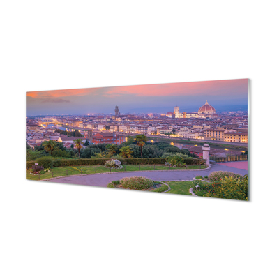 Foto op glas Italië panorama-rivier