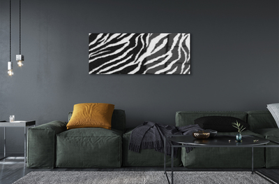 Glas schilderij Zebra vacht