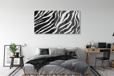 Glas schilderij Zebra vacht