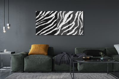 Glas schilderij Zebra vacht
