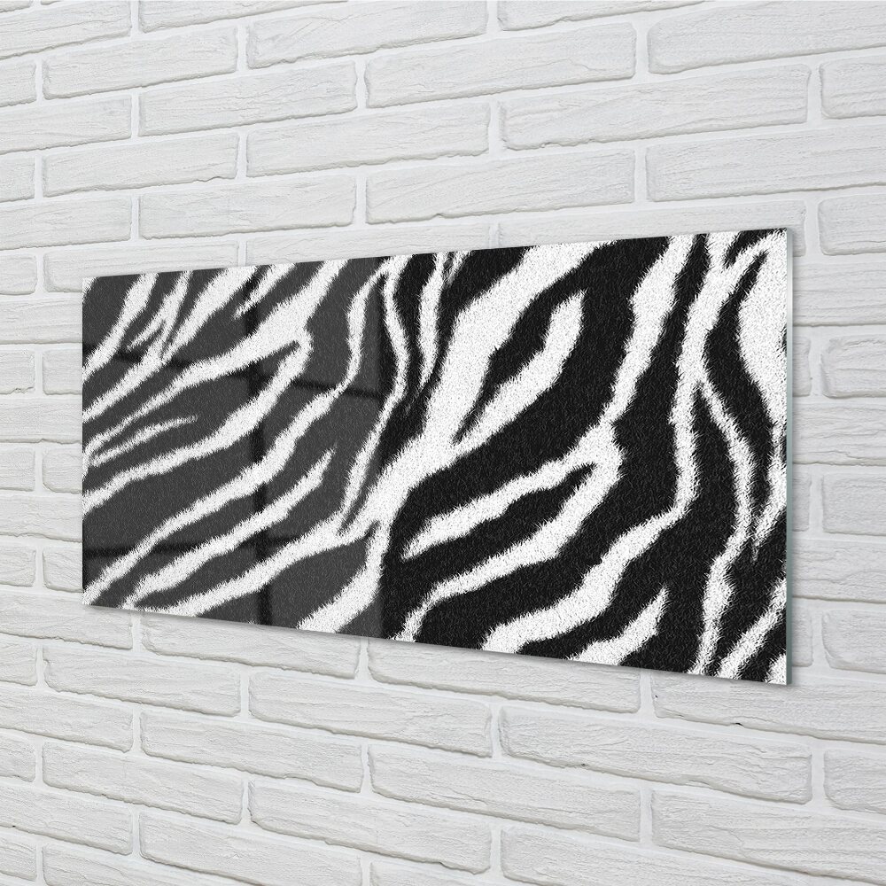 je bent vertrekken zoogdier Zebra vacht - Glas schilderij - Tulupdecor.nl