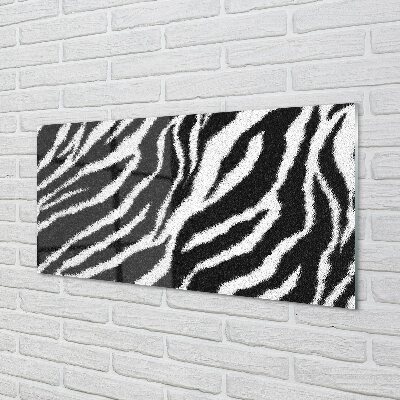 Glas schilderij Zebra vacht