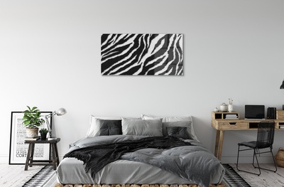 Glas schilderij Zebra vacht