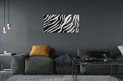 Glas schilderij Zebra vacht