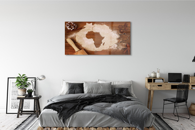 Schilderij op glas Cuisine deeg roller afrika