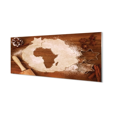 Schilderij op glas Cuisine deeg roller afrika