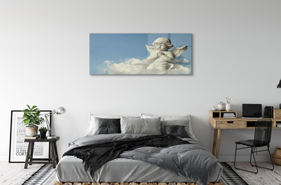 Glas schilderij Angel clouds sky