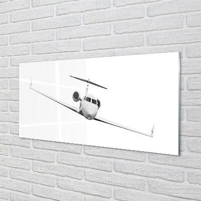 Schilderij op glas Vliegtuighemel