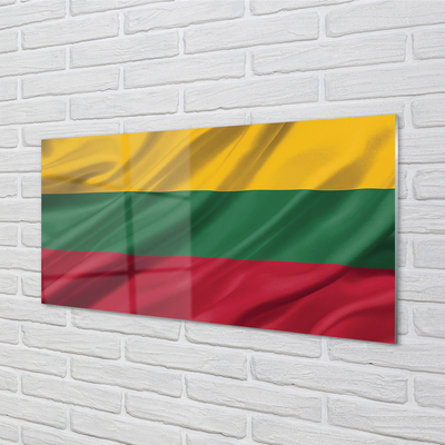 Foto schilderij op glas Litouwse vlag