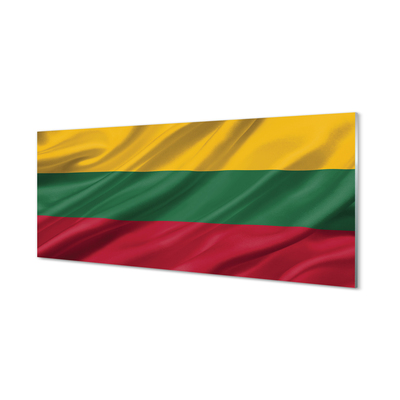 Foto schilderij op glas Litouwse vlag