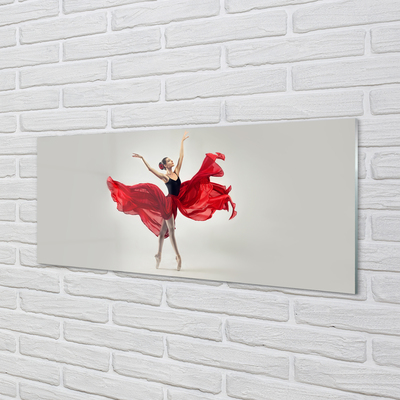 Schilderij op glas Balletvrouw