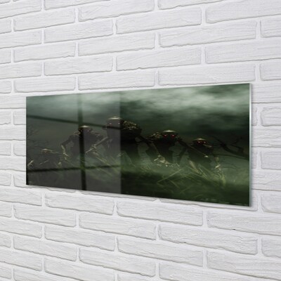 Foto schilderij op glas Zombie-wolken