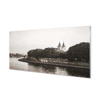 Foto op glas Cracow river bridge