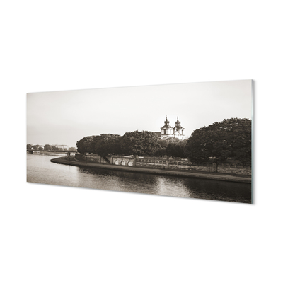 Foto op glas Cracow river bridge