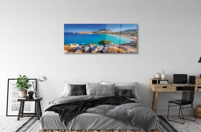 Foto op glas Griekenland coast panorama beach