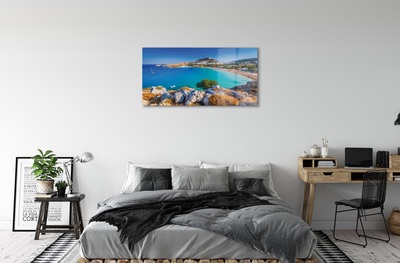 Foto op glas Griekenland coast panorama beach