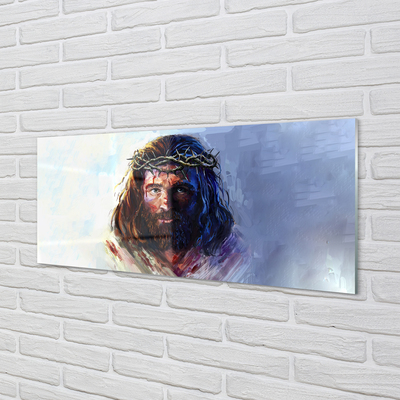 Glas schilderij Een afbeelding van jezus
