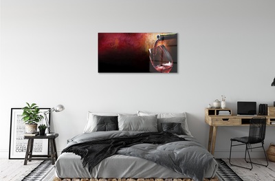 Glas schilderij Rode wijn