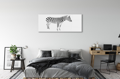 Glas schilderij Geschilderde zebra