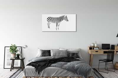 Glas schilderij Geschilderde zebra