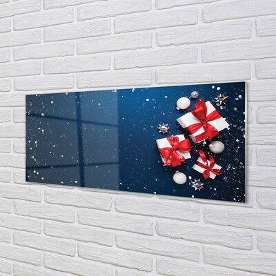 Glas schilderij Geschenken kerstmis snuisterijen