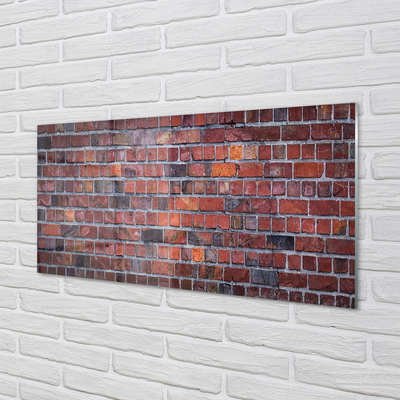 Glas schilderij Bakstenen muur muur