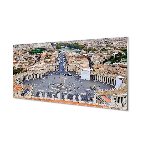 Foto op glas Rome vatican city panorama square